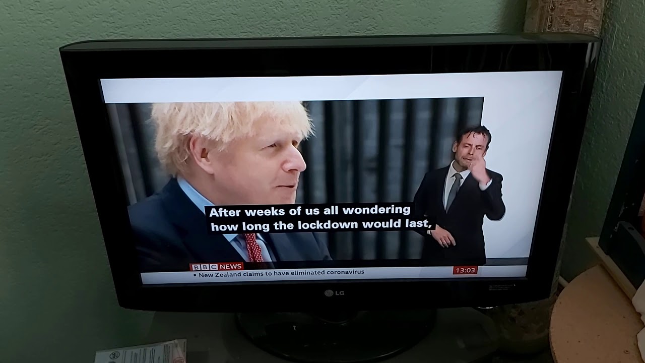 BBC News at One with BSL interpreter on BBC News Channel on Monday 27th April 2020 YouTube