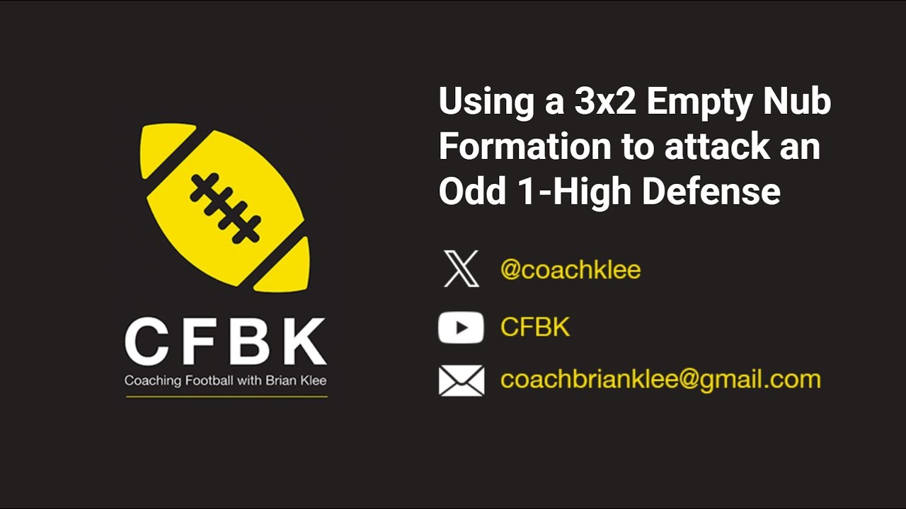CFBK Quick Snap Using a 3x2 Empty Nub Formation to attack an Odd 1-High Defense