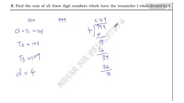 Find the sum of all three digit numbers which have the remainder 1 when divided by 4.