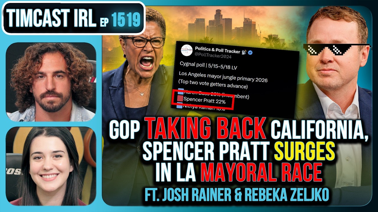 GOP Taking BACK California, Spencer Pratt SURGES In LA Mayoral Race Timcast IRL - YouTube