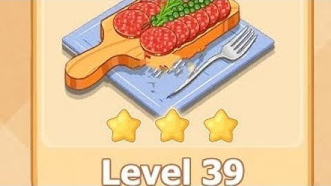 Cookzii Cozy Cooking Level 39 || Sausage || Walkthrough Solution.