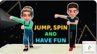 LIVELY 14 MINUTE KIDS' EXERCISES JUMP, SPIN AND HAVE FUN/แชแแชแฎแแแ 14 แฌแฃแแแแแ แกแแแแแจแแ แกแแแแ แฏแแจแแแแ