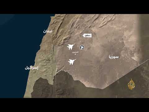 خريطة الغارات الإسرائيلية على سوريا