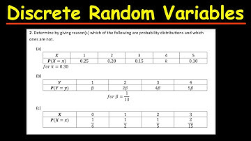Discrete Random Variables, Probability Distributions & Expected Values.