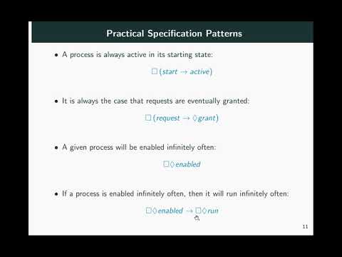 Introduction to LTL. Part 4: Practical Specification Patterns