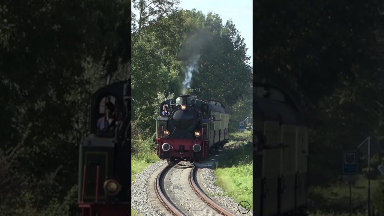 HSIJ Stoomloc 22 'Tom' vertrekt uit Eys-Wittem richting Simpelveld