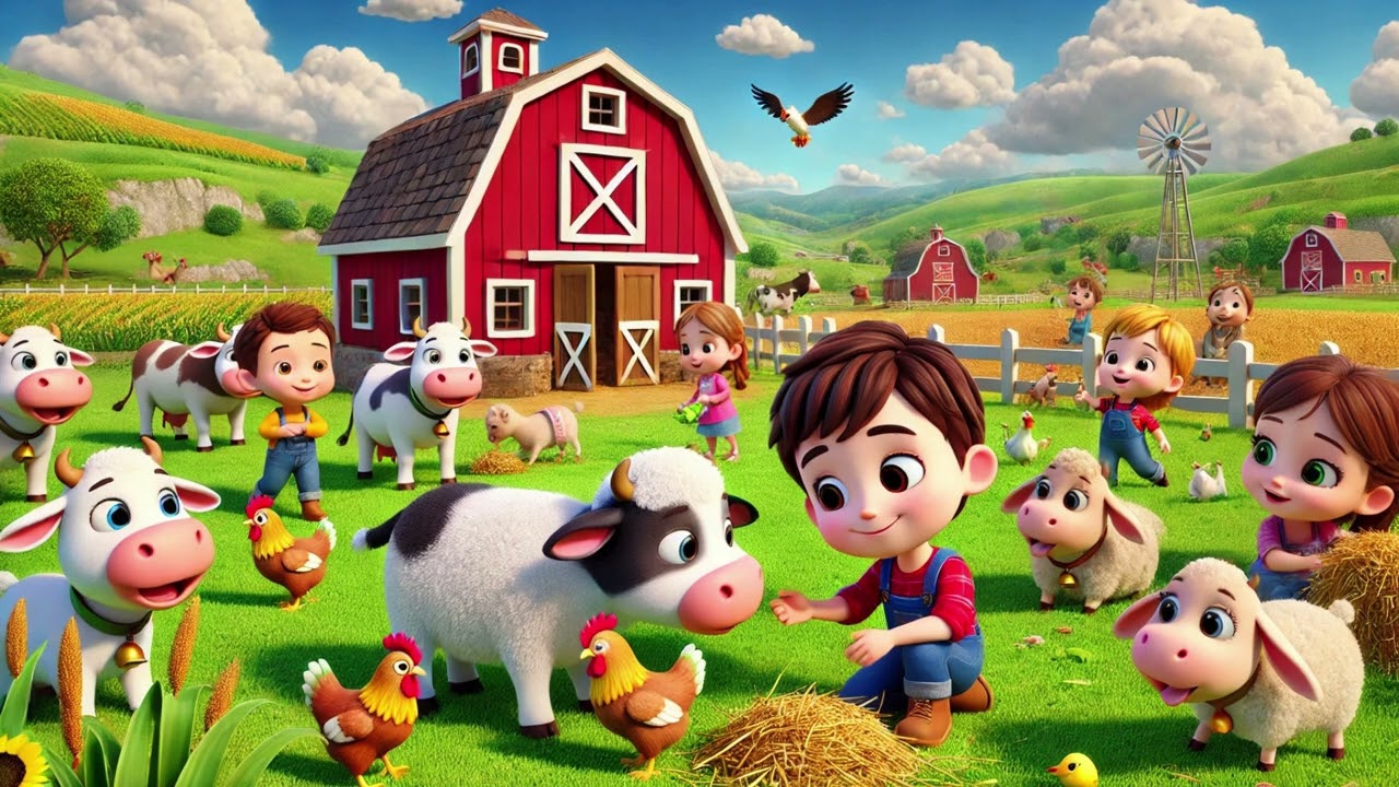 🐄🚜 "The Farm Animal Parade" – A Marching Song with Cute Animals! 🐑🎶 | Nursery Rhymes & Kids Songs