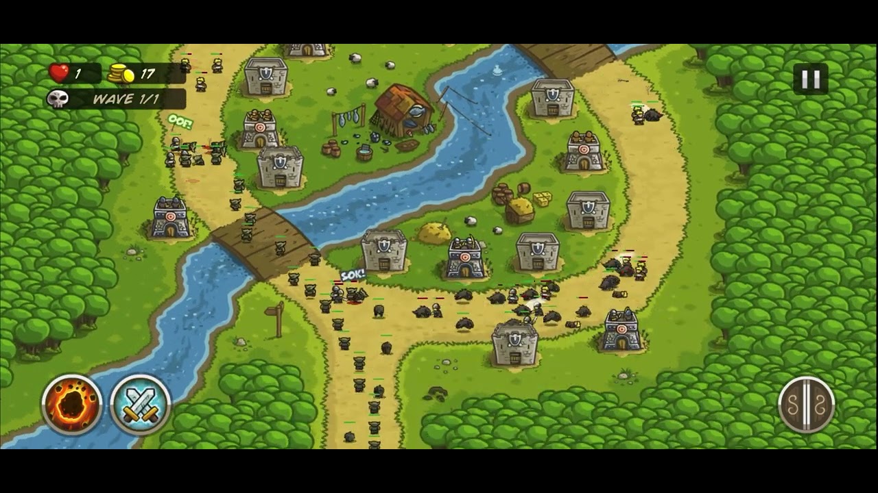 Kingdom rush. Twin River Pass. Iron Challenge