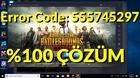 Error Code: 555745297 || 100% çözüm || Türkçe || Tencent Gaming Buddy || PUBG Mobile error çözümü