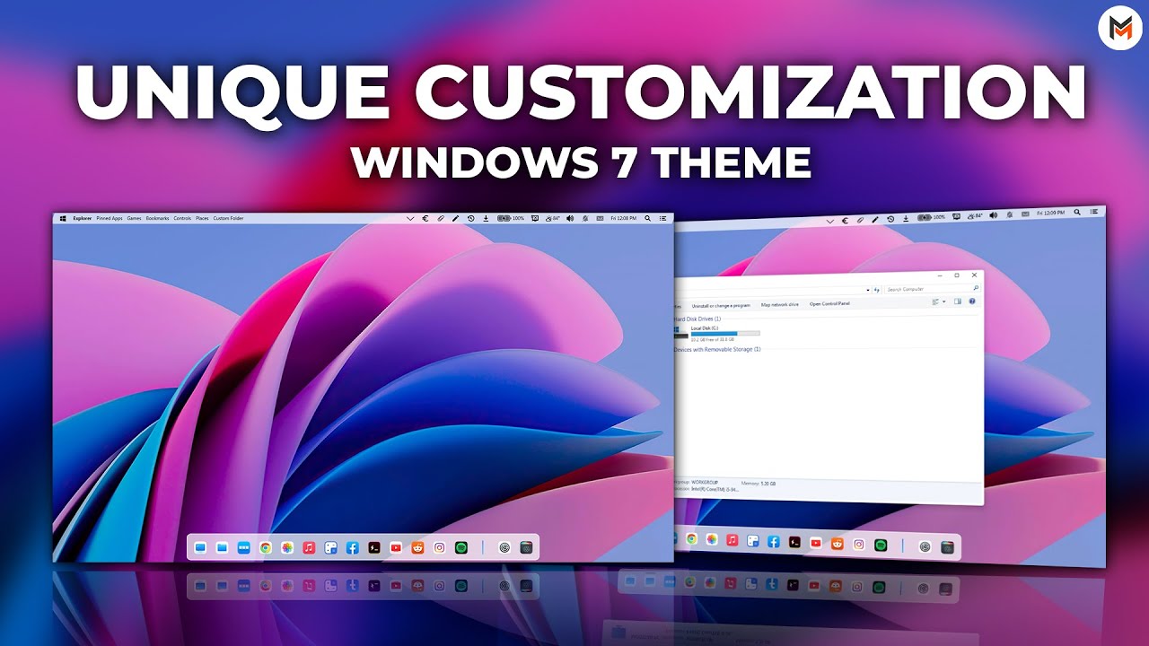 Unique Customization for Windows 7 || Windows 7 Theme 2022 || by ...