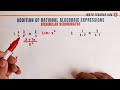 Quiz on Adding Rational Expressions with Different Denominators
