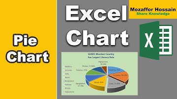 Excel Quick and Simple Pie Chart Bangla Tutorial  | How to Create Chart in Excel | mozaffor hossain