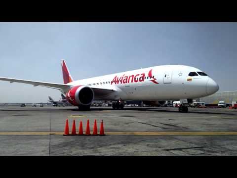 Avianca Boeing 787-8 First Flight to Mexico City