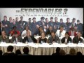 The Expendables 3: Press Conference 2 - Sylvester Stallone, Mel Gibson, Jason Statham | ScreenSlam