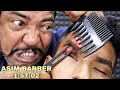 Best comb massage by asim barber  headache relief head massage  loud  neck  hair cracking  asmr