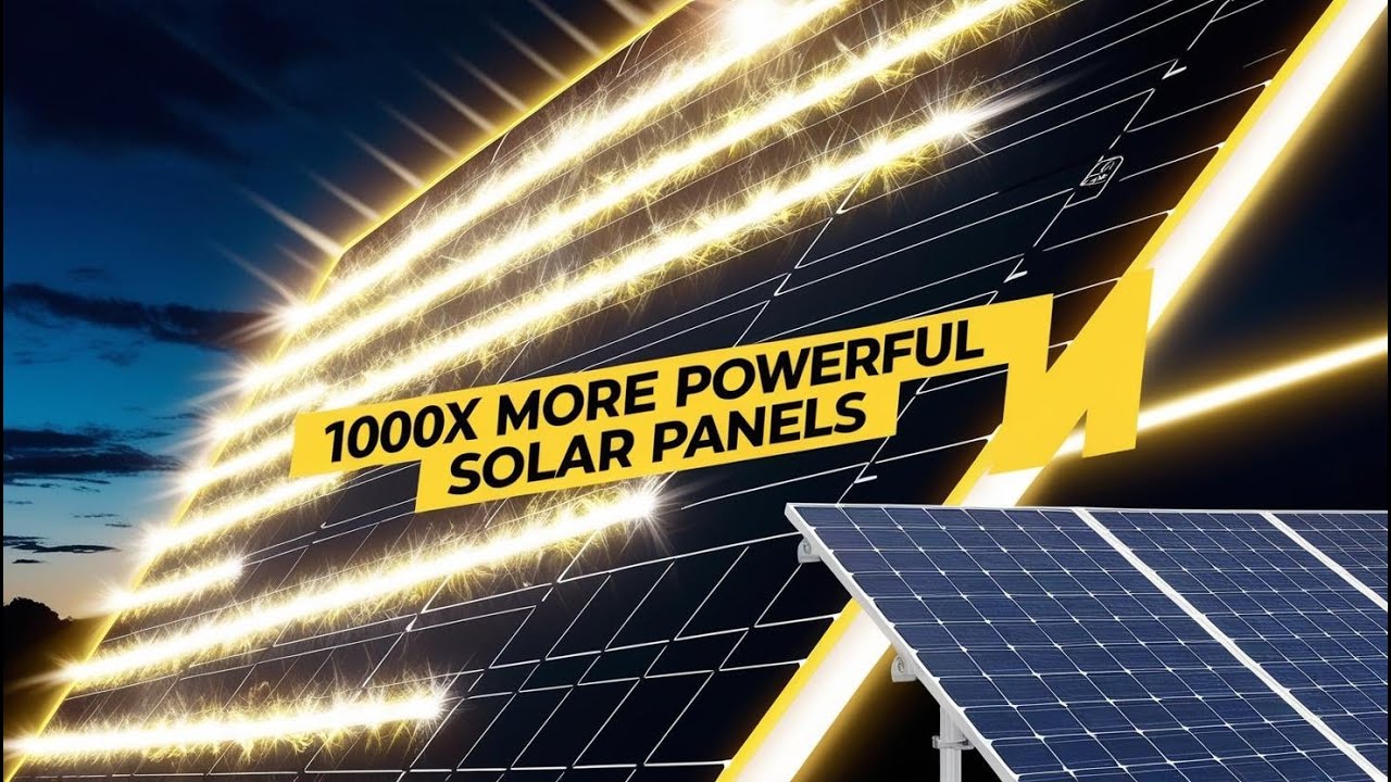 Next Solar Panel Next-Gen Solar Panels 1000x More Powerful! | Game-Changing Discovery ...