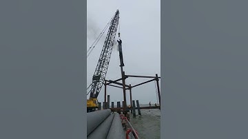 Đóng cọc D800 móng Tuarbin điện gió TPĐ2