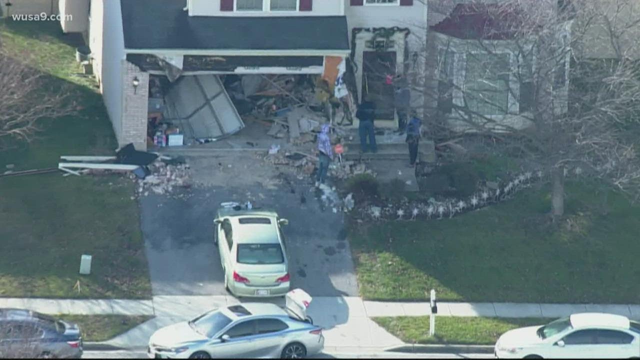 Man shot while driving dies after crashing into Maryland home ...