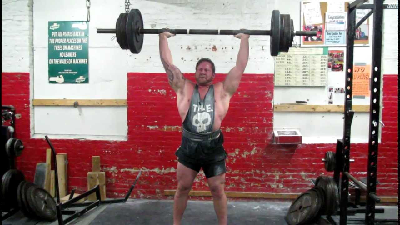 341 Pound Axle Clean and Press for a Double Team Heavy Extreme YouTube