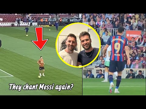 Lewandowski did this when Barca fans chant Messi during Barcelona vs Osasuna