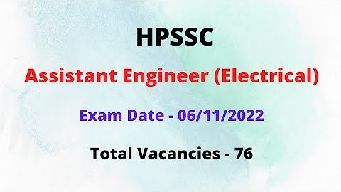 HPPSC AE (Electrical)- HPSEBL Admit Card Update || Online/Offline || Let