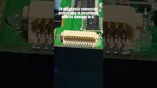 Desoldering plastic connector with no damage #goodvibes #satisfying #soldering #foryou #how #howto