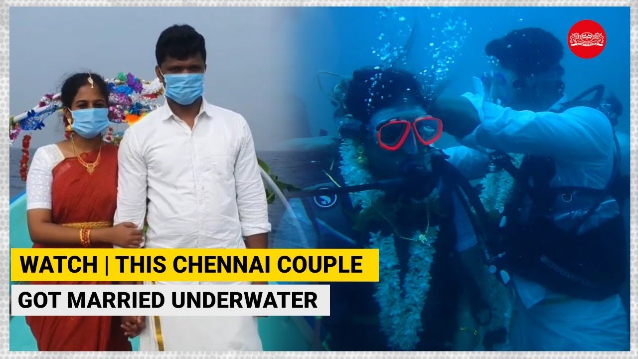 WATCH | This Chennai couple got married 60ft under water and it is beautiful