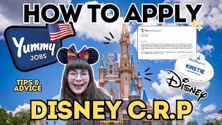 HOW TO APPLY: THE DISNEY CULTURAL REPRESENTATIVE PROGRAM APPLICATION /Disney CRP YummyJobs Tips