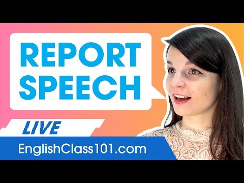 How to use Reported Speech - Basic English Grammar
