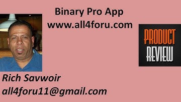 Binary Pro App by Travis Cain, Don