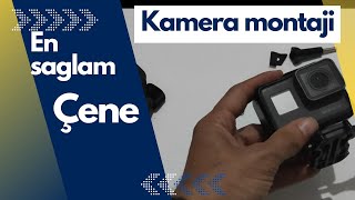 gopro hero- sjcam kask çene bağlantısı nasıl yapılır kask aparatı jaw mount gp523
