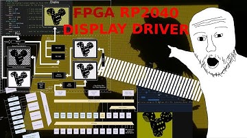 Driving an industrial EL display with an rp2040