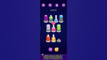 Nut Sort Level 14 #sorts #sort #bolt