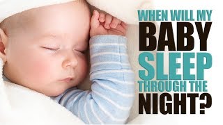 The million dollar question for new parents is, almost without
exception, "when is my baby going to start sleeping straight through
night?" are r...