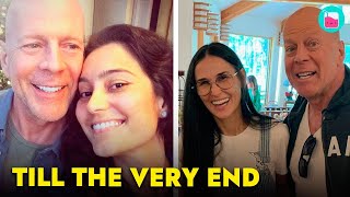 Demi Moore and Emma Heming Standing Together for Bruce Willis | Rumour Juice
