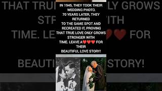 70 Years of Love! Their Wedding Photo Recreated After 70 Years