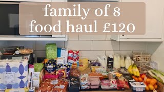 £120 FAMILY OF 8 GROCERY HAUL & MEAL PLAN | MAY 2024