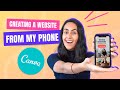 How I made a WEBSITE using just my MOBILE Phone (for FREE)