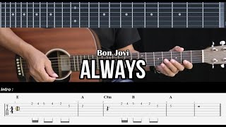 Always - Bon Jovi | EASY Guitar Tutorials TABS - Guitar Lessons