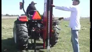 Post Driver Tractor Attachment