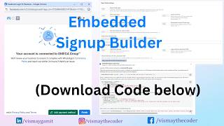 Complete WhatsApp Embedded Signup Explained 🚀 Step-by-Step React Setup, Permissions, React & Postman
