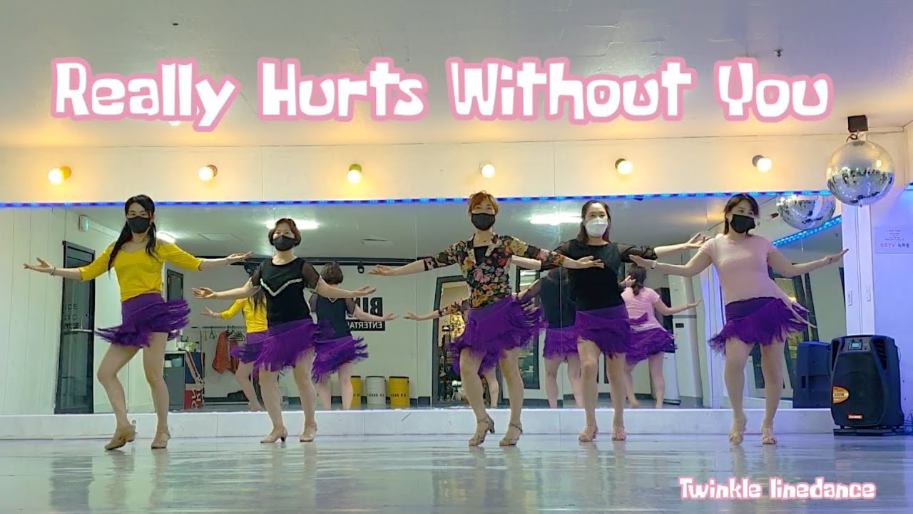Really Hurts Without You Line Dance - YouTube