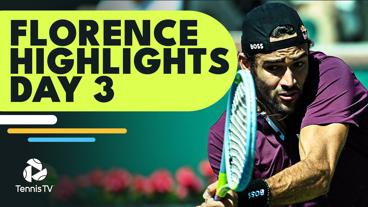 Berrettini Takes On Carballes Baena; Cressy, Karatsev and Bublik Play Florence 2022 Highlights Day 3