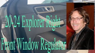 How To Quickly And Easily Fix Your 2020-2024 Ford Explorer's Window Regulator Right Front Side.