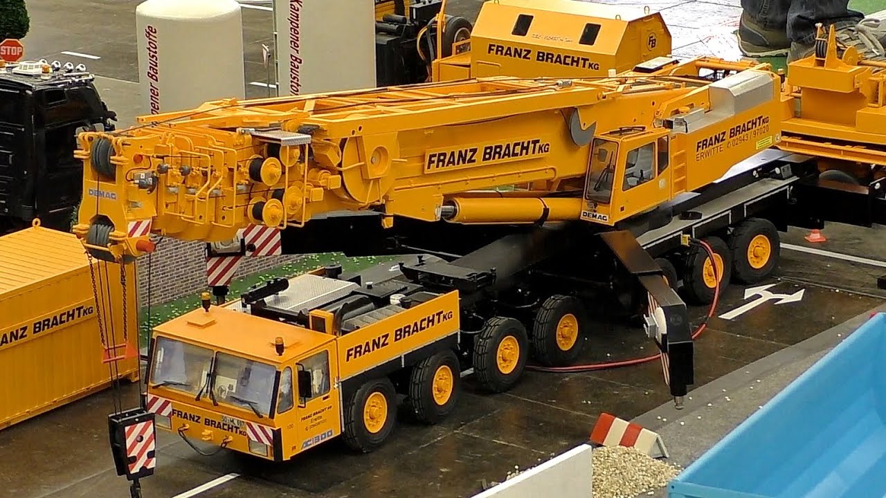 HUGE RC SCALE MODEL CRANE TRUCK FRANZ BRACHT KG DEMAG AC 