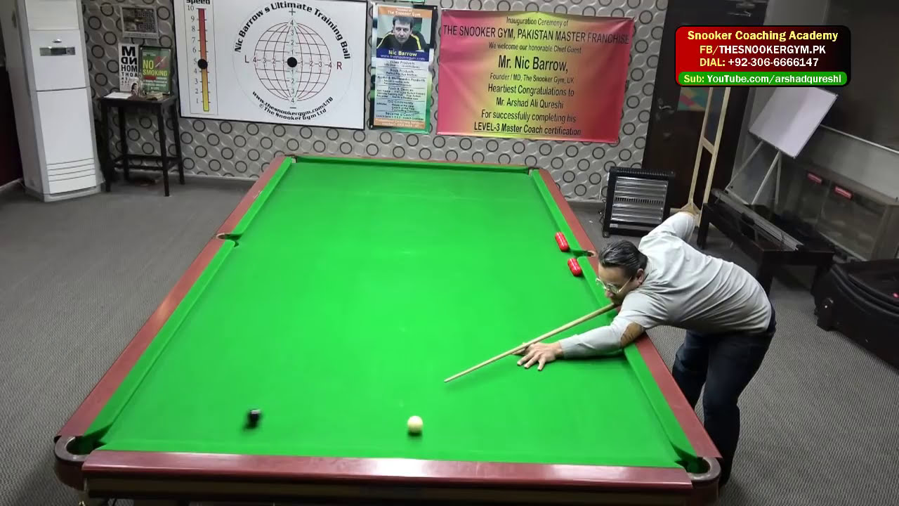 170. Snooker Black Ball Vertical Hitting For Amazing Response, P 1/2
