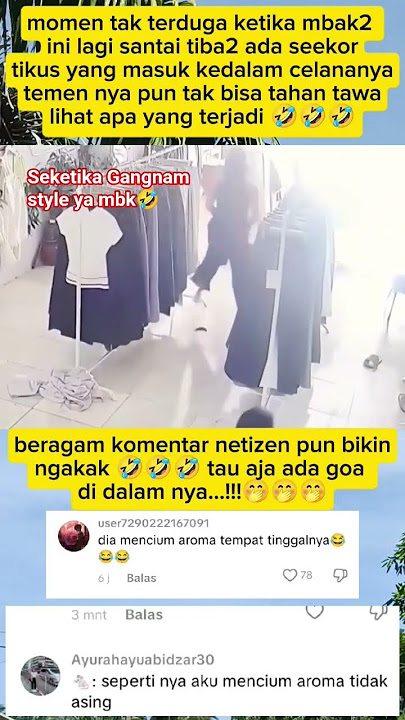 momen tak terduga,tiba2 ada tikus masuk ke dalam celana mbaknya🤣#viral #kocak #lucu #viral #ngakak