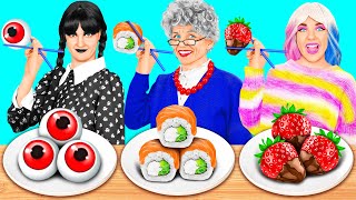 Кулинарный Челлендж: Уэнсдей Против Бабушки | Кулинарная битва с Секретными Гаджетами Fun Challenge