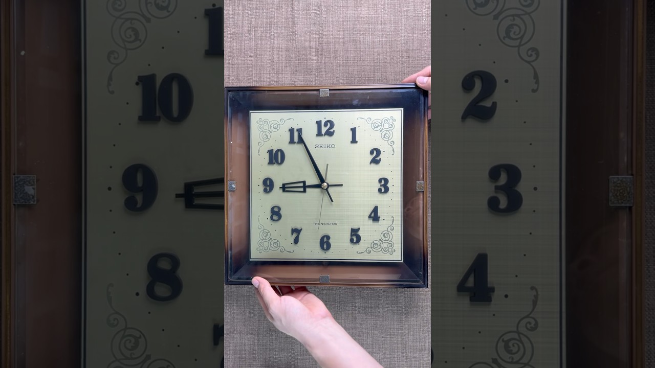 Seiko transistor vintage wall clock - YouTube