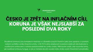 Wonderinterest Trading s.r.o. | ČESKO JE ZPĚT NA INFLAČNÍM CÍLI